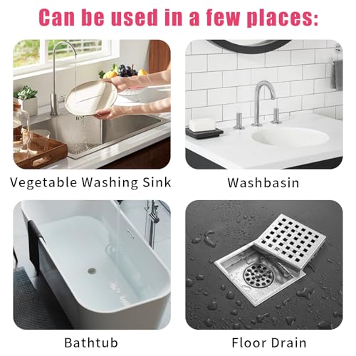 Drain Cleaner, Foaming Drain Cleaner and Deodorizer, Drains Clog Remover for Bathroom Sinks, Washbasin, Tubs (2 PCS)