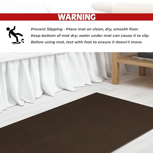 Cotton Paradise 100% Cotton Turkish Bathmat Rug, Soft Absorbent Quick Dry Non Slip, 20x34 Bathmat Rug, Chocolate Brown - color: Chocolate Brown, size: 1 PC 20x34"