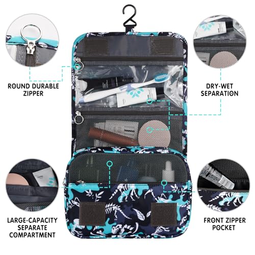 Kids Hanging Toiletry Bag for Boys, Travel Toiletry Bag for Little Young Boys Waterproof Wash Bag Toddler Traveling Toiletries, Dinosaur Black - color: Dinosaur-Black