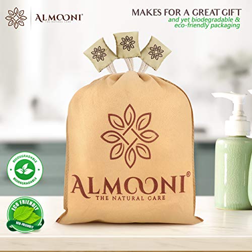 Almooni Egyptian Loofah Exfoliating Body Scrubber, Natural Real Egyptian Shower Loofah Sponge Body Scrubber for Women and Men, for Body and Face that Will Get You Clean - 3 Count (1 Pack) - size: 3 Count (Pack of 1)