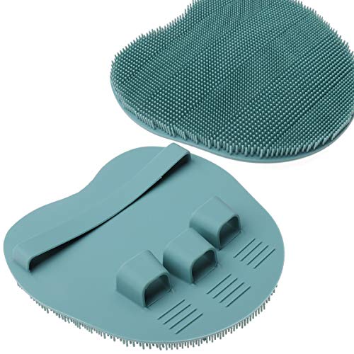 4 Pack Soft Silicone Shower Brush, Body Exfoliating Skin Massage Scrubber, Dry Skin Brushing Glove Loofah, Fit for Sensitive and All Kinds of Skin (4 Pack-PP1) | Dry Skin Brushing Glove Loofah, Fit for Sensitive and All Kinds of Skin (4 Pack-PP1) - color: