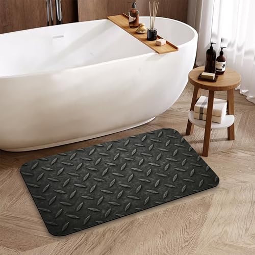 Fun Patterns Bathroom Rugs, Fast-Absorbing Bath Mat, Quick-Dry Non-Slip Thin Rug for Bathroom Floor Kitchen 17"x30" - color: Fun Patterns