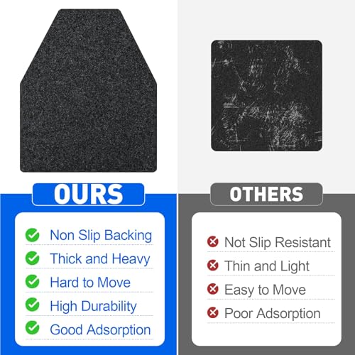 ToLanbbt 10PCS Urinal Mats for Men Bathroom Non-Slip Urinal Floor Mats Water Absorption Urinal Pads for Mens Room Disposable Commercial Toilet Urine Mats for Men’s Bathroom Restroom, Dark Gray
