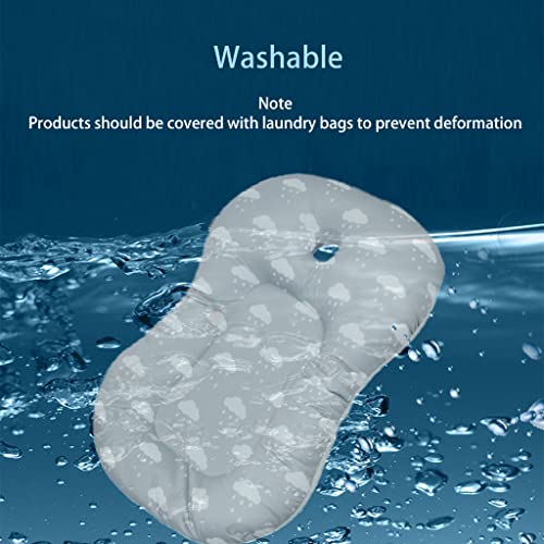 KAKIBLIN Baby Bath Mat, Baby Bath Cushion Soft Anti-Slip Pad 0-6 Month Toddler Pillow (Cloud) - color: Cloud