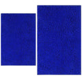 Bathroom Rugs Sets 2 Piece, Extra Soft Chenille Bath Mat Ultra Absorbent Bathroom Rug, Bathroom Mat with Sturdy PVC Non-Slip Bottom, Machine Washable Bath Rugs (20x32 Inch + 16x24 Inch, Royal Blue) - color: Royal Blue, size: 16" x 24" + 20" x 32" (Rectang