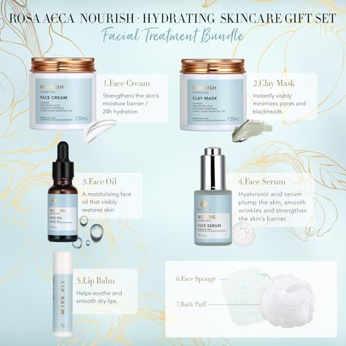 Gifts for Women & Men, Birthday Gifts, 30pcs Ylang Spa Gifts Basket Set for Women, Face Skin Care Gift Set, Bath & Body Gifts Basket Set, Birthday, Christmas, Anniversary, Fathers Day, Mom, Dad