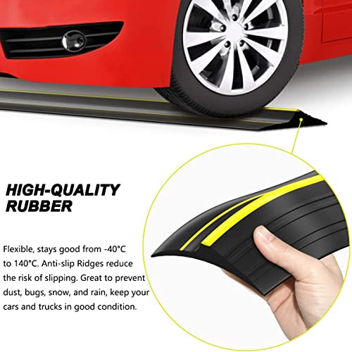 Jin&Bao Universal Garage Door Threshold Seal Strip 20FT Kit, Bottom Waterproof Rubber Weather Stripping Replacement（Blue, 2 Adhesive） - color: Blue, size: 20 Feet