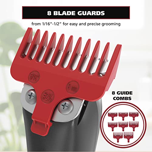Wahl Edge Pro Bump Free Corded Beard Trimmer for Men Touch Up Trimmer & Grooming Detailer Kit – Perfect for Edging Beards,Mustaches,Hair,& Stubble,– Model 9686-300,(Pack of 3) - size: 1 Count (Pack of 3)