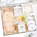 Spa Gift Baskets for Women, Sweet Coconut Birthday Gifts Baskets for Women, Spa Kit Gift Box, Bath and Body Relaxing Gifts Set for Mother Wife Sister Friends with Glass Cup Salt Scrub Shower Steamers - color: 9Pcs Sweet Coconut