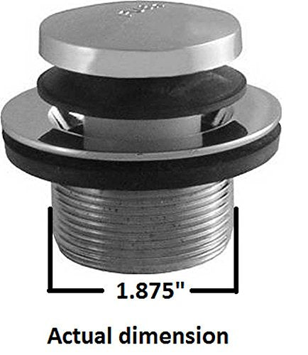 LDR 502 5108CP Toe Touch Bath Tub Drain, Chrome