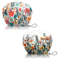 2 PCS Shower Cap Reusable Waterproof Adjustable Double Layer Elastic Dry Hair Bathing Caps Aesthetic Cute for Women Girls-Flower - color: H-9-Flowers