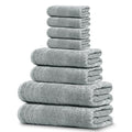 Tens Towels Pack of 8 Towels Set, 2 Extra Large Bath, 2 Hand, 4 Washcloths, 100% Cotton, Lighter Weight, Quicker to Dry, Super Absorbent, Perfect for Bathroom, Cool Grey - color: Cool Grey
