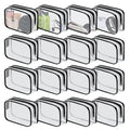 YedsIntu 16 Pieces Clear Cosmetic Bags PVC Clear Makeup Bags TSA Approved Toiletry Bag with Zipper Waterproof Vinyl Plastic Organizer Storage Transparent Pouch for Women and Men (Black, Small) - color: Black-S