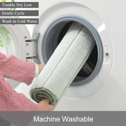 2 Piece Ombre Bath Mat for Bathroom, Non Slip Ultra Soft and Thick Water Absorbent Bath Carpet, Machine Washable & Quick Dry Bathroom Rug, for Bedroom Door Living Room Green-17" x 47" Plus 17" x 24" - color: Green Rug, size: 17" x 47" + 17" x 24"