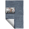 Hearth & Harbor Bathroom Rugs, Chenille Bath Mat - Machine Washable Bath Mats for Bathroom Non-Slip Backing Rubber, Quick Dry Bathroom Mat, 20 x 32 - Stone Blue - color: Stone Blue, style: 20 x 32