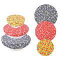 Reusable Bowl Covers for Bread Proofing - Beeswax Bowl Covers Reusable 3 Set, Cotton Blend Stretch Design, Fits 4-13 Inch Bowls, Shower Caps for Sourdough Bread, Dough Proofing & Food Storage（Leaves） - color: Leaves