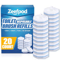 Toilet Cleaner Refill Pads, Disposable Toilet Bowl Cleaner Refill for Toilet Cleaner Wand, Single-Use Hygienic Scrubber Heads, 20 Count - size: 1 Count (Pack of 20)