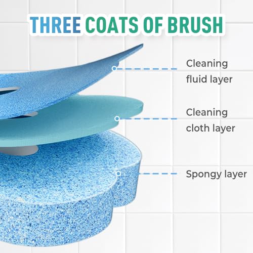 Disposable Toilet Brush, 2026 New Toilet Cleaning Supplies, Wall Mounted Toilet Bowl Cleaner Brush, Toilet Brush Holder, Toilet Bowl Brush and Holder Set (Wihte + 18pcs Brush Heads) - color: Wihte + 18pcs Brush Heads