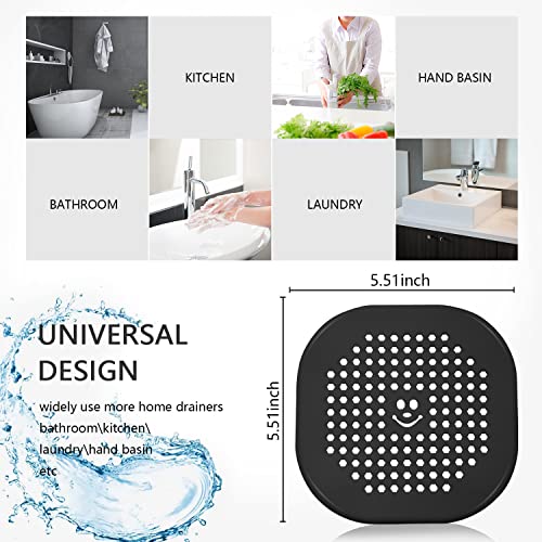 2 Pack Drain Hair Catcher Sturdy Silicone Shower Drain Protector Sink Drain Strainer Hair Stopper for Shower Kitchen Bathroom Tub Orange - color: Orange