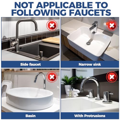 24" Splash Guard Plus Size Silicone Sink Faucet Drying Mat Handle Drip Catcher Tray Dish Sponge Holder Kitchen Accessories Protector Home Organization Gadgets Organizer - size: Black: 23.4"x5.7"