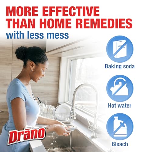 Drano Balance Drain Clog Remover and Cleaner, Non-Corrosive Formula, Safe on All Pipes and Septic Tanks, Formulated Using Only Essential Ingredients, 32 Fl Oz - size: 32 Fl Oz (Pack of 1)
