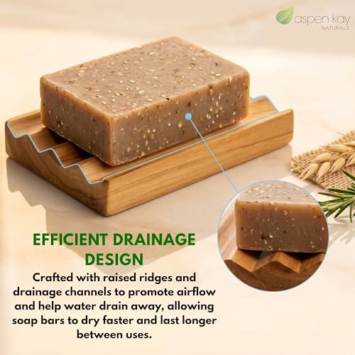 Handcrafted Wood Soap Dish 2 Pack - Draining Dish for Our Soap Bars - Natural Red Alder Wood - No Chemical Varnish, Lacquer or Stain is Used - Handmade in The USA (Regular Size) - size: Regular