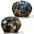 2 PCS Shower Cap Adjustable Reusable Double Waterproof Layer Elastic Hair Bath Cap Cute Aesthetic for Women Girls-Mushrooms Cat - color: I23-Mushroom Cat