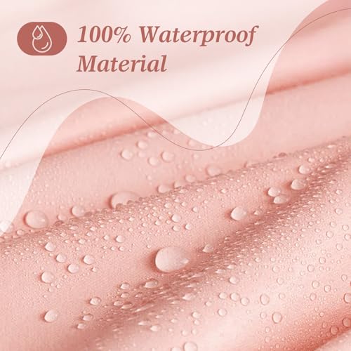 Waterproof Shower Cap for Women - Extra Large Reusable Bath Cap, Leakproof Shower Bonnet with Soft Elastic Band for Long Hair, Braids, Washing Face