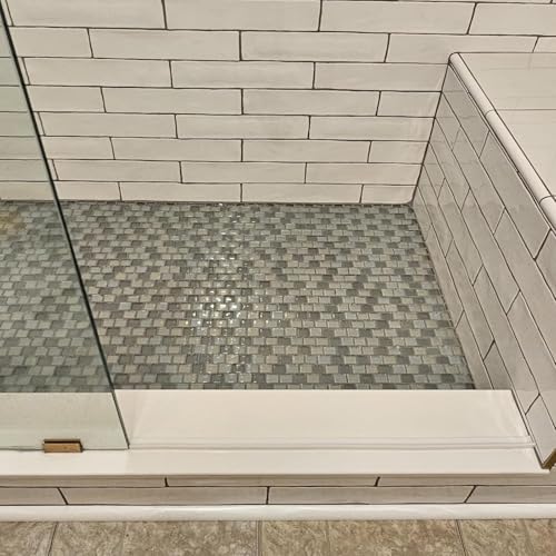 Silicone Shower Threshold Water Dam, Kitchen Sink Splash Guard, Shower Barrier Water Dam(98inch) - color: Black, style: 98Inch