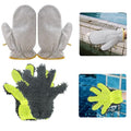2 Pairs Pool Cleaning Scrubbing Mitt, Wire Washing Glove for Bathroom Shower Tile Hot Tub Spa Swimming Pool Scrubbing Care and Dirt Cleaning