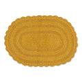 DII Crochet Collection Reversible Bath Mat, Small Oval, 17x24, Honey Gold - color: Honey Gold, size: 1'5" x 2' (Oval)
