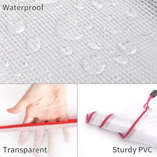 EOOUT 42pcs Mesh Zipper Pouch, 8 Sizes Waterproof Zipper Bags, 17 Colors, Multipurpose for Board Games Travel Storage, School Supplies, and Home Organization - style: Multicolor-42pcs