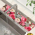 Faucet Mat for Kitchen Sink Absorbent Splash Guard Bathroom 23.5"X5.5" - size: 23.5" x 5.5"