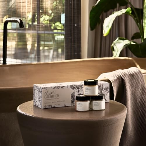 COBA'S DAUGHTER Luxury Mini Spa Gift Set for Women – 3-Piece Body Care | Birthday & Mother's Day gift for her | Honey Turmeric, Almond Orange & Aloe Vera | Travel-size Self Care - style: Mini Ritual Set
