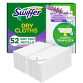 Swiffer Sweep + Mop, Dry Pads Refill, Floor Cleaner for Dirt, Dust, Hair, Cleaning Cloths for Mopping Home, Bathroom, Kitchen, Dust Mop, Floor Duster, Lavender, 52ct - size: 52 Count (Pack of 1)