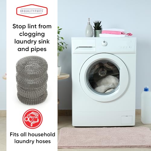 Washing Machine Lint Trap – Stainless Steel Hose Filter, Mesh Drain Catcher, Washer Sock Lint Remover, Rust-Free Snare Laundry Filter with Nylon Cable Ties, 29cmx6.5cm – 30-Pack - style: Pack of 30