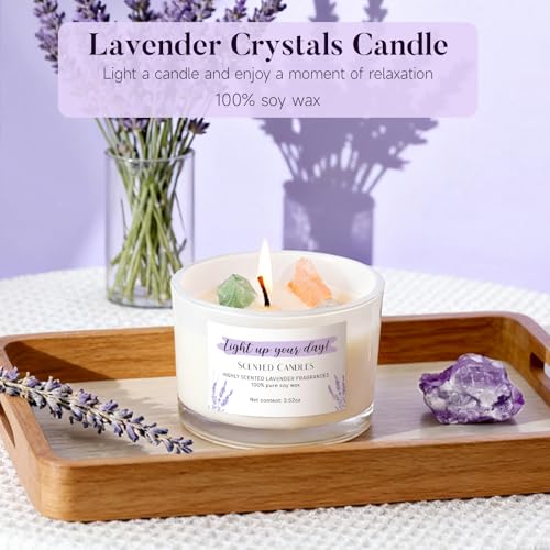 Spa Gifts for Women 13Pcs Mothers Day Gifts Happy Birthday Gift Baskets Christmas Relaxation Home Spa Kit Lavender Bath Set Self Care Package Thank You Box for Mom Her Sister Teacher Friends Purple - color: Purple