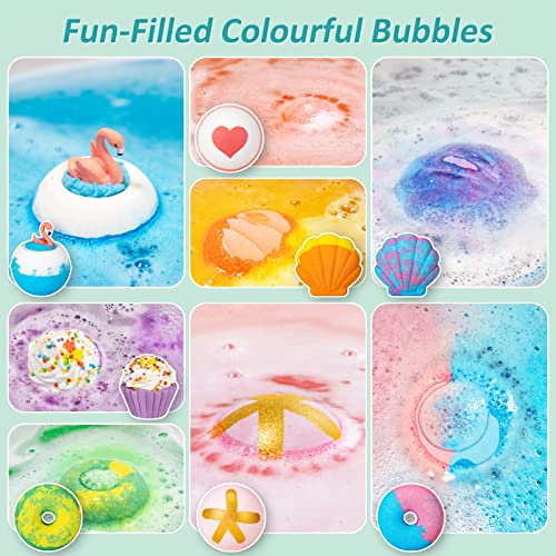 Aofmee Bath Bombs - 8 Bath Bombs for Women & Kids, Natural Spa Fizzy Bathbombs, Skin Moisturize Bubble Bath, Valentines Mothers Day Birthday Christmas for Women Her Girlfriend Mom Bridesmaid