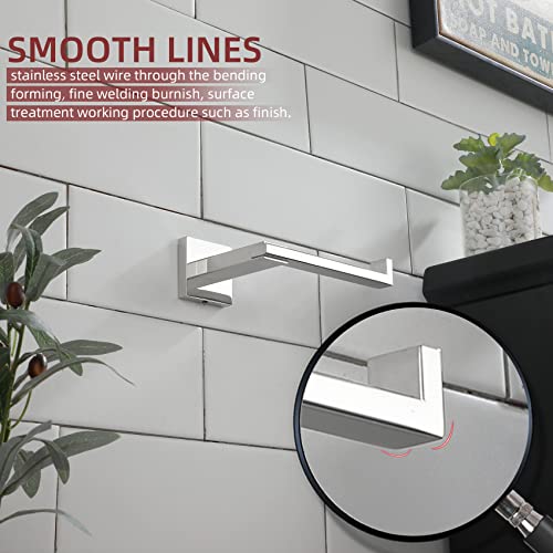KOKOSIRI Chrome Toilet Paper Holder for Kitchen Bathroom Washroom Toilet Tissue Roll Holder Hold Mega Rolls Stainless Steel, Wall Mounted B2006CH - color: Polished Chrome