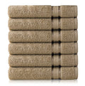 COTTON CRAFT Ultra Soft Hand Towels - 6 Pack - 16x28-100% Cotton Face Towel Set - Absorbent Quick Dry Everyday Luxury Hotel Bathroom Kitchen Spa Gym Shower Pool Camp Travel Picnic - 580 GSM - Linen - color: Linen, size: 6 Pack Hand Towels