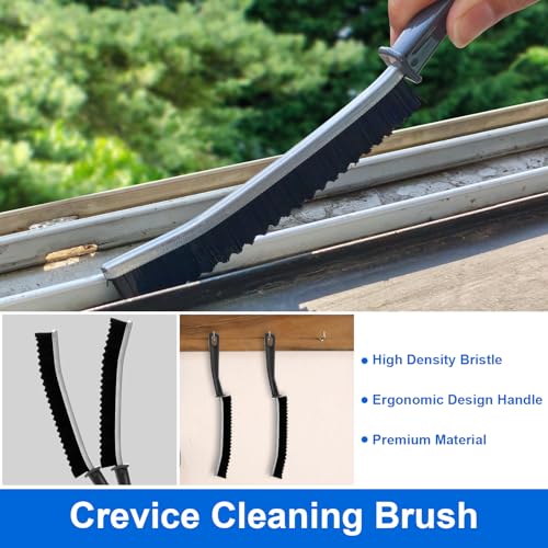 XANGNIER Window Sill Cleaner Tool,10 Pcs Magic Door Window Track Cleaning Tools Kit,Sliding Door Track Cleaner,Groove Crevice Cleaning Brush for Tile Lines/Shutter/Car Vents/Air Conditioner/Keyboard - color: Multicolor