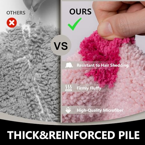 KOEXM Get Naked Bath Mat Cute Bathroom Rugs 16" x 24", Non-Slip Small Pink Bathroom Rugs, Water Absorbent Machine Washable Funny Bath Mat - color: Pink 2.0, size: 1'4" x 2' (Rectangular)