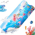 XIYUNTE Baby Bath Mat for Tub Non Slip Kids, BPA Free Extra Long Bathtub Mat 40x16 with Drain Holes and 200 Suction Cups, Non Toxic Machine Washable Toddler Bath Mat, Eco-Friendly Certified - color: Pink Mermaid
