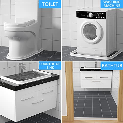 Duzzy 118 Inch Collapsible Shower Water Dam, Shower Threshold Water Stopper Barrier and Retention System and Keeps Water Inside Threshold Dry and Wet Separation, Suitable for Bathroom & Kitchen - color: Translucent, style: 118 Inch