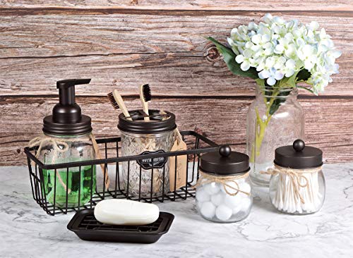 Kitchen and Bathroom Soap Dish Tray - Metal 2-Piece Soap Dish Tray with Drainage Grid and Holder for Kitchen Sink Countertops to Store Soap, Sponges, Scrubbers - Rust Resistant - 2 Pack (Bronze) - color: Bronze