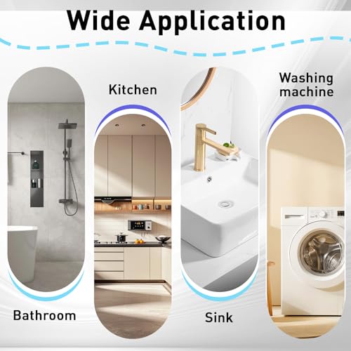 78'' Transparent Silicone Shower Threshold Water Dam Seal Strip | Self Adhesive Collapsible Splash Guard Barrier, For Shower & Sink Edge Dry-Wet Separation Use