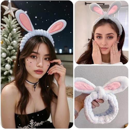 Three-Piece Set: Hair Comb, Mirror, and Face Washing Headband - Ideal forGirls, and Female Students - Includes Detangler Brush and Hair Brushes Desktop Adjustable Folding Mirror (blue)