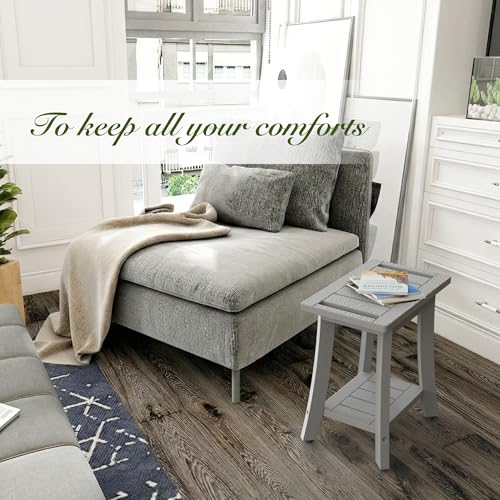 HIPS Shower Bench Inside Shower Stool with Storage Shelf, Waterproof Spa Bath Chair for Bathroom, Seat or Organizer for Living Room, Bedroom - Great for All Ages Unisex Elderly (Small, Grey) - color: Grey, size: Small 16x10x17 Inch