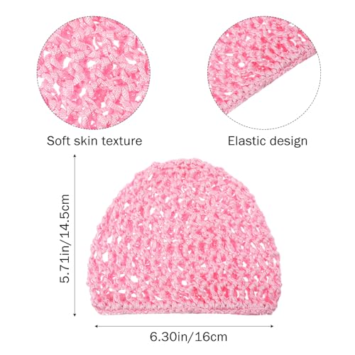 5PCS Mesh Hair Wrap Cap Set, Elastic Crochet Hair Nets for Women, Silk Press Wrap for Wig Cap for Crochet Hairs