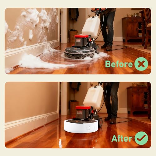 96" Splash Guard for Floor Scrubbers, Universal Scrubber Splash Guards, Adjustable Design Fits Various Machines with Slots, Protects Walls from Water & Chemicals during Scrubbing Stripping (1)